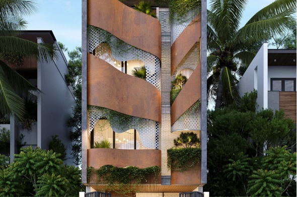 Embrace House - Giải pháp hoàn hảo cho ngôi nhà phố hiện đại trên lô đất 5x20m